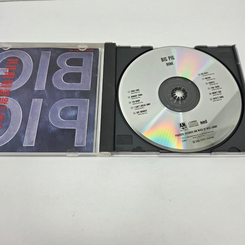 Big Pig Bonk CD Album 1988 A&M Records Alternative Rock Hungry Town Vintage 80s - Picture 2 of 6